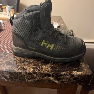 Helly Hanson steel toe work boots.